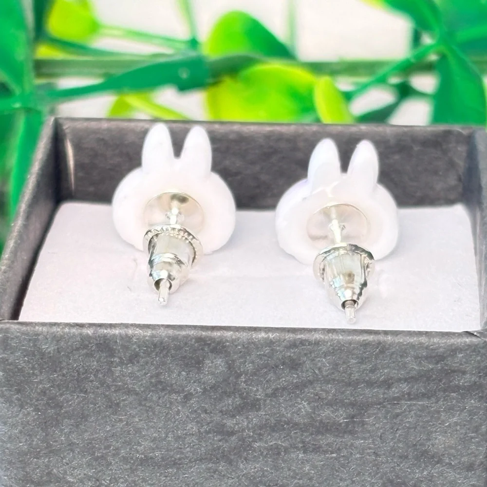 Cute Purple‎ Monster Character Stud Earrings